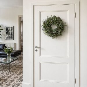 Sommerkranz XL mit Eukalyptus und Thymian frisch gebunden