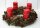 XXL Adventskranz mit Lärchenzapfen und 4 roten Kerzen 52 cm