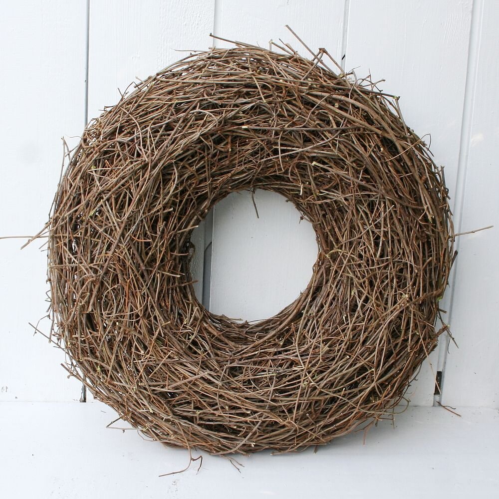 Puristischer XL-Kranz aus Knöterichranken – natürlich und zeitlos