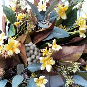 Exklusiver XL Türkranz aus Magnolienblättern,...
