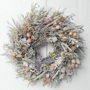 Shabby Chic Trockenblumenkranz mit Thymian &...