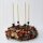 Adventskranz mit Naturmaterialien und 4 weißen Stabkerzen