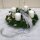 Adventskranz künstlich mit 4 Kerzen weiß 36 cm