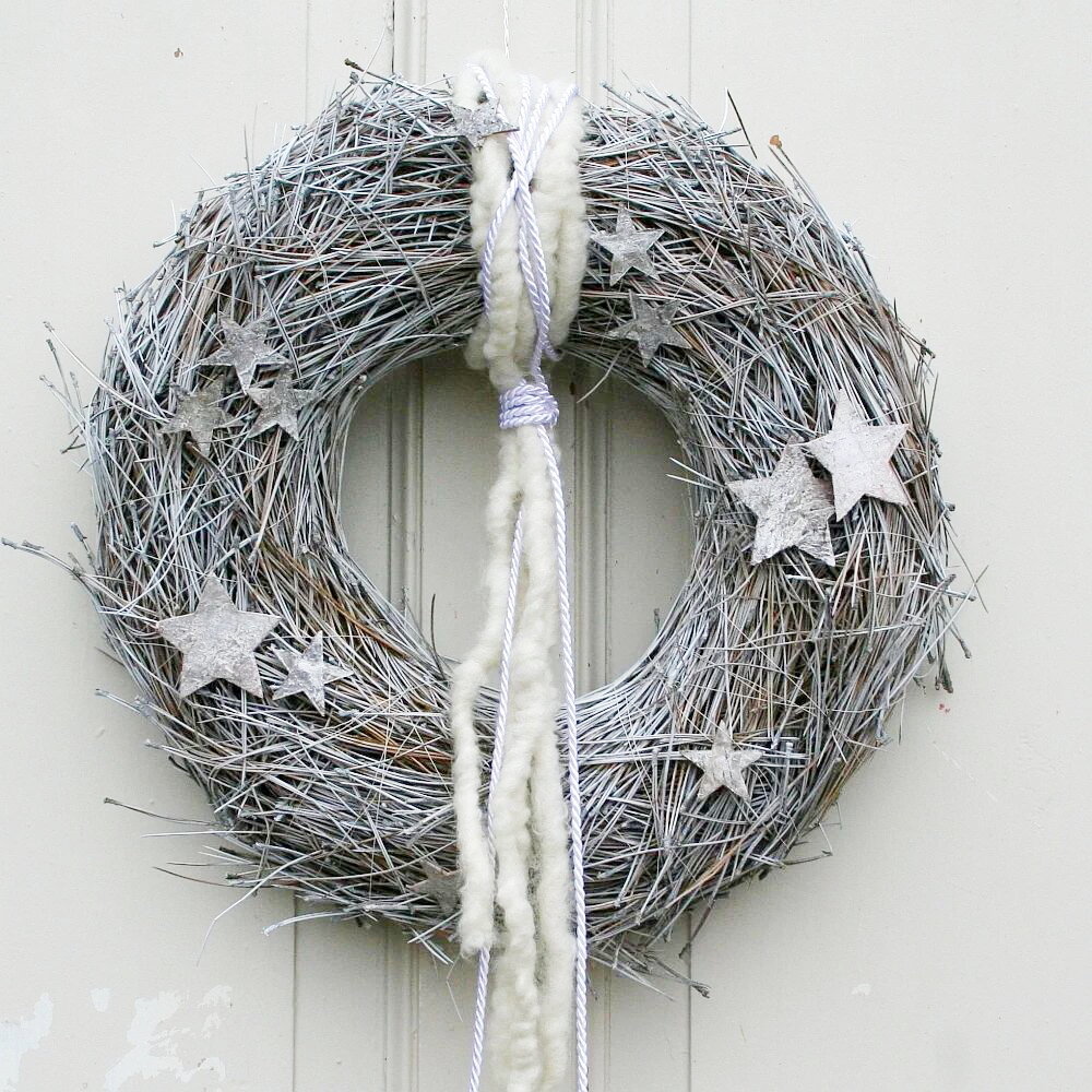Adventskranz Türkranz Shabby Chic